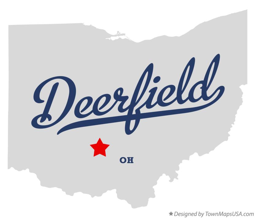 Map of Deerfield Ohio OH