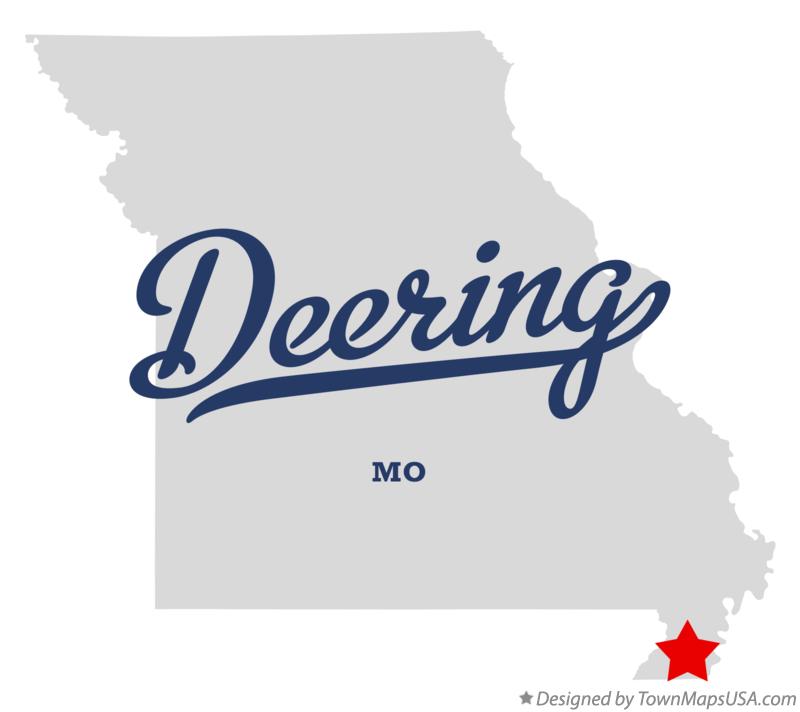 Map of Deering Missouri MO