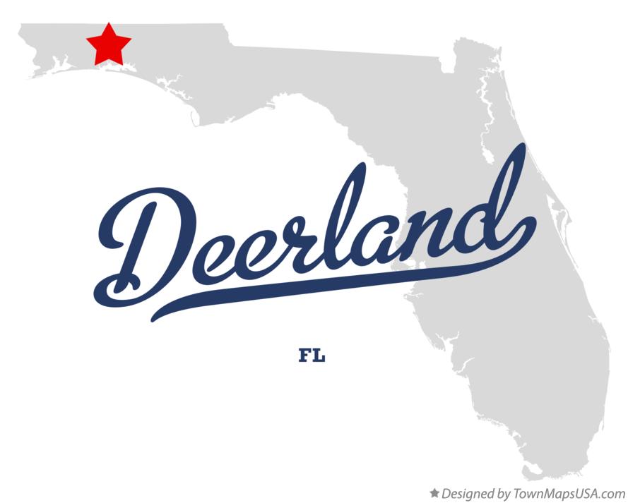 Map of Deerland Florida FL
