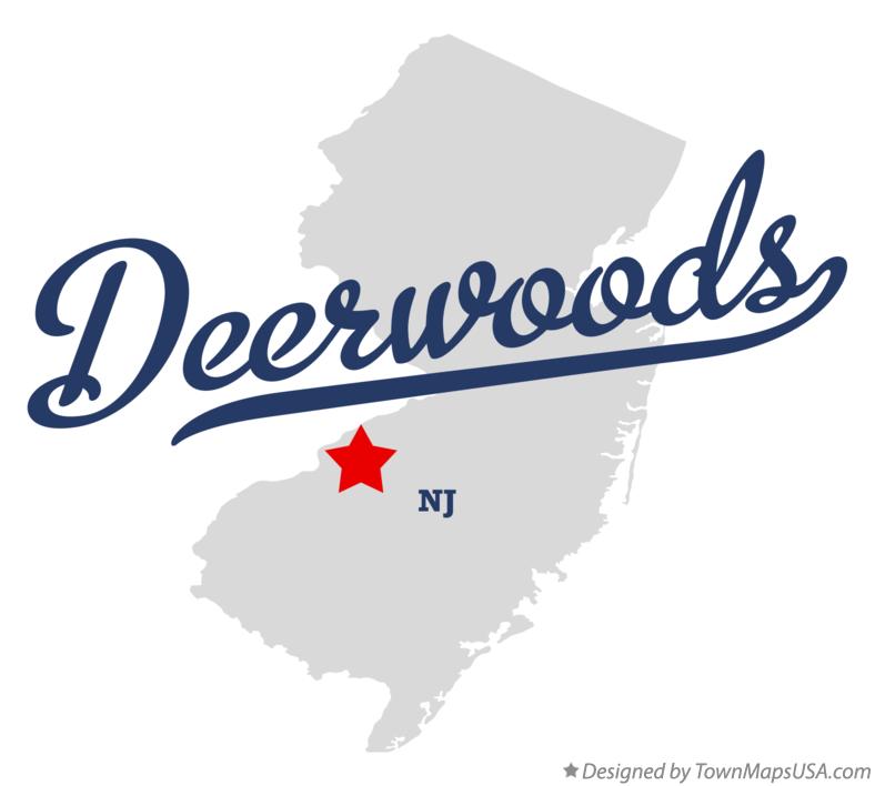 Map of Deerwoods New Jersey NJ