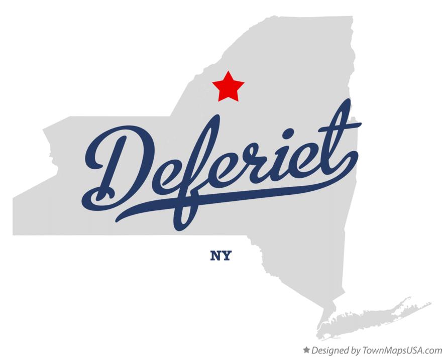 Map of Deferiet New York NY