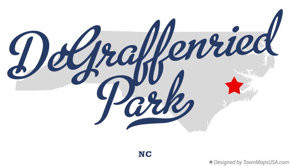 Map of DeGraffenried Park North Carolina NC