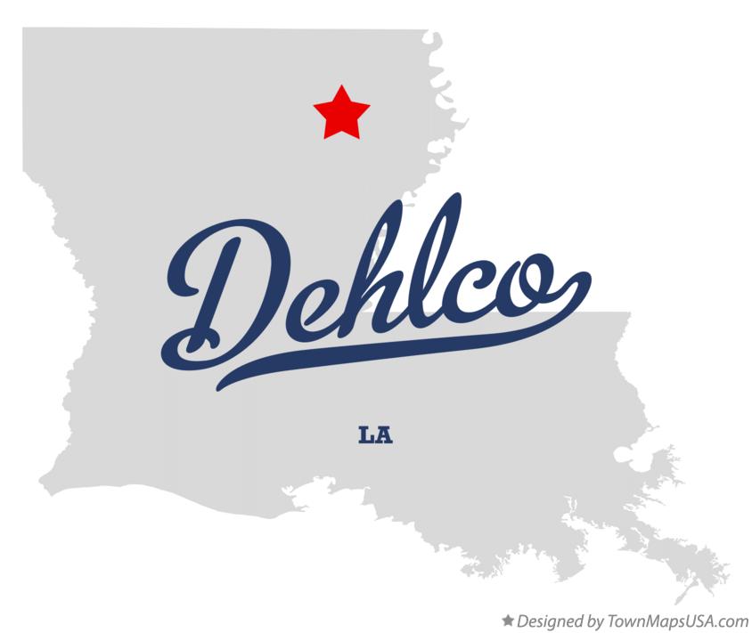 Map of Dehlco Louisiana LA