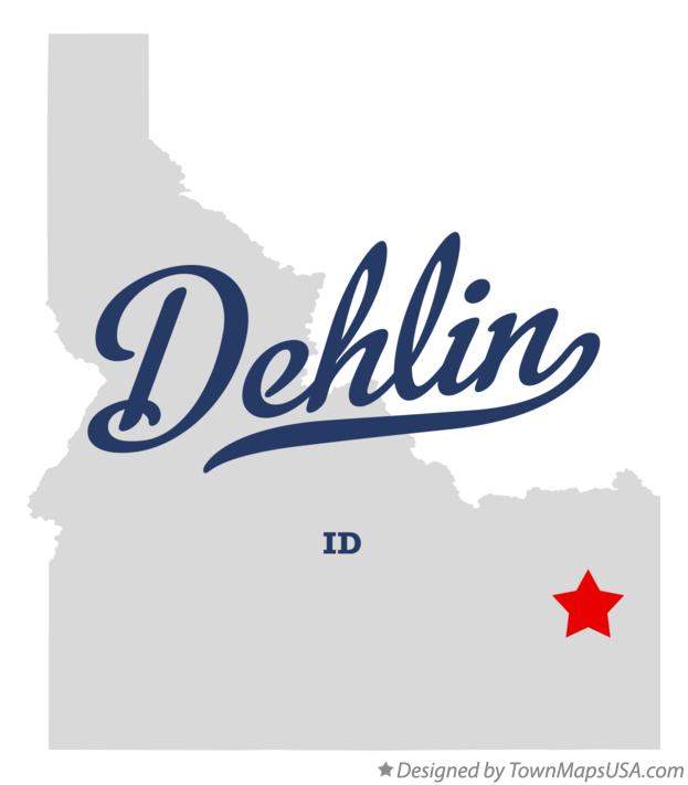 Map of Dehlin Idaho ID
