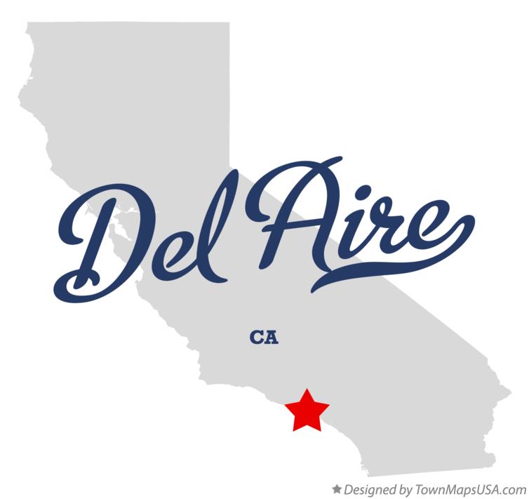 Map of Del Aire California CA