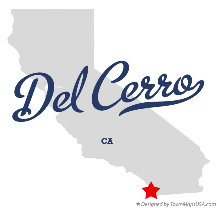 Map of Del Cerro California CA