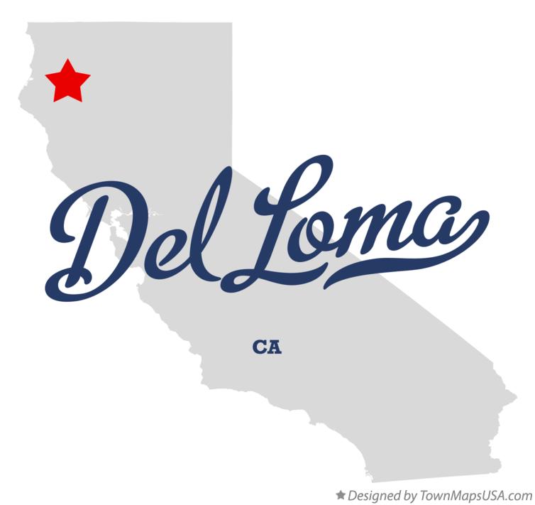 Map of Del Loma California CA