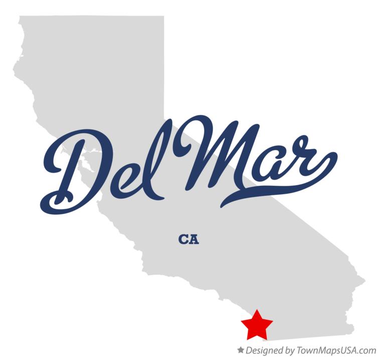 Map of Del Mar California CA