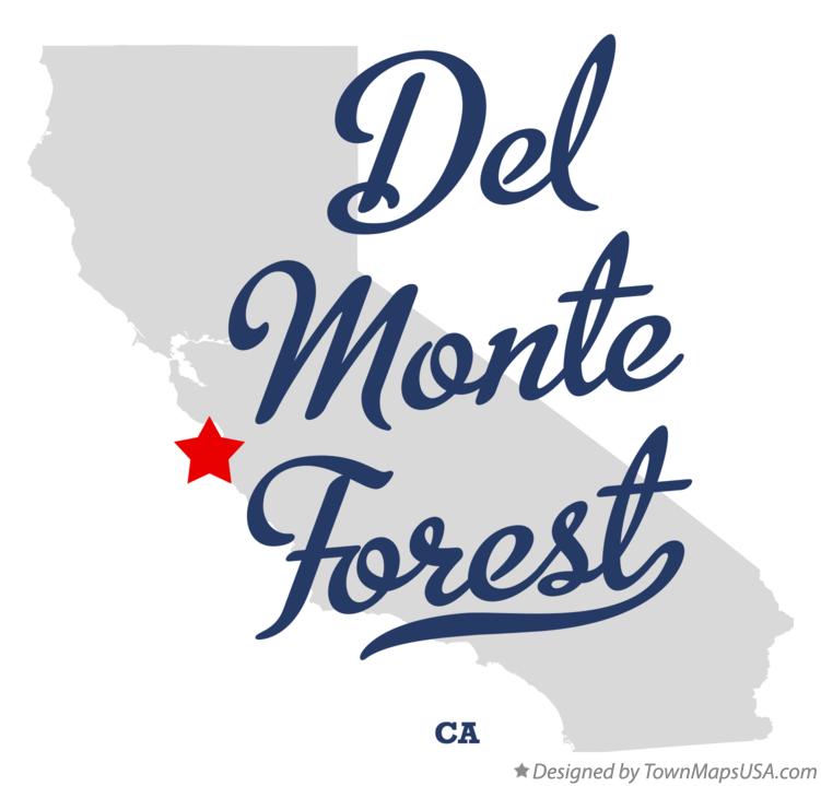 Map of Del Monte Forest California CA