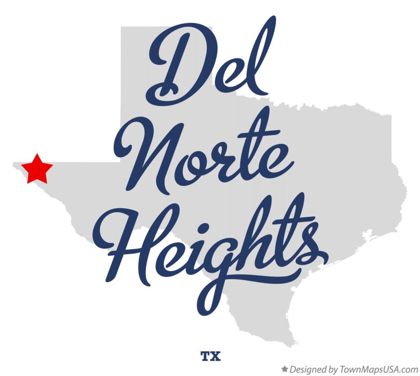 Map of Del Norte Heights Texas TX