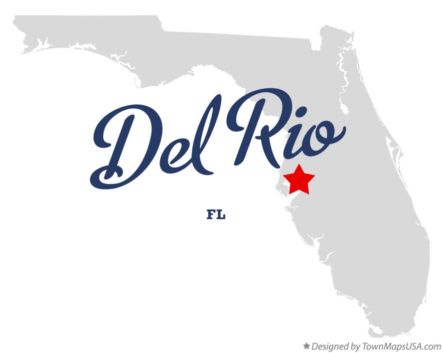 Map of Del Rio Florida FL