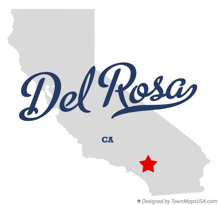 Map of Del Rosa California CA