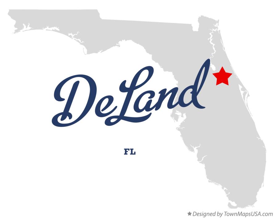 Map of DeLand Florida FL