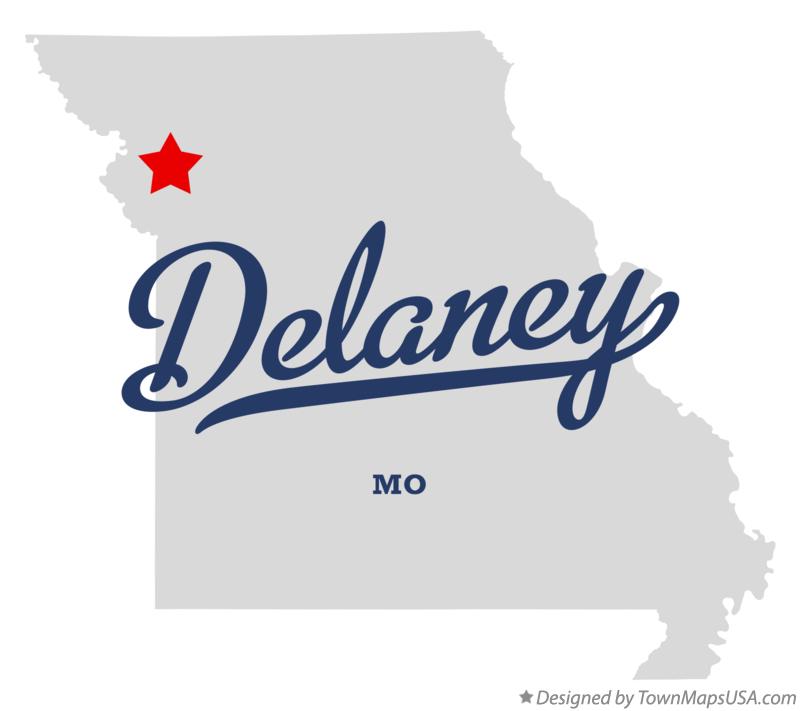 Map of Delaney Missouri MO