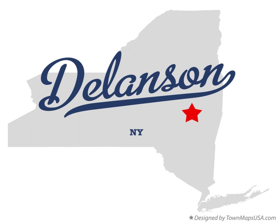 Map of Delanson New York NY