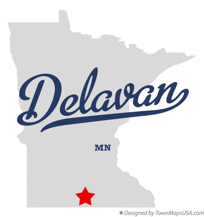 Map of Delavan Minnesota MN