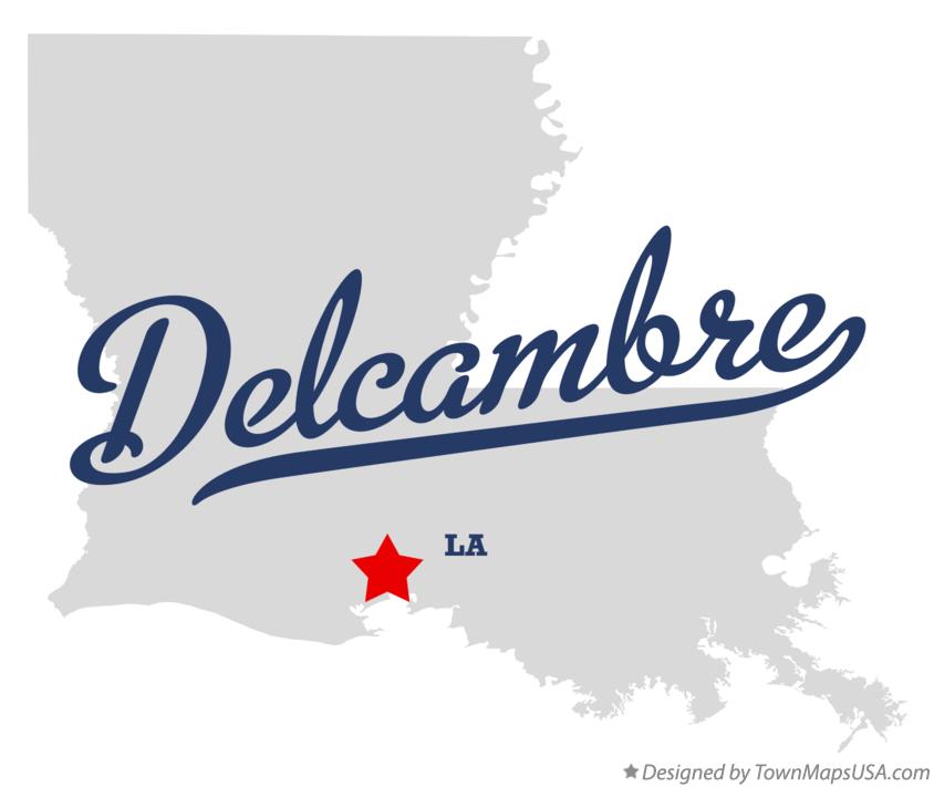 Map of Delcambre Louisiana LA