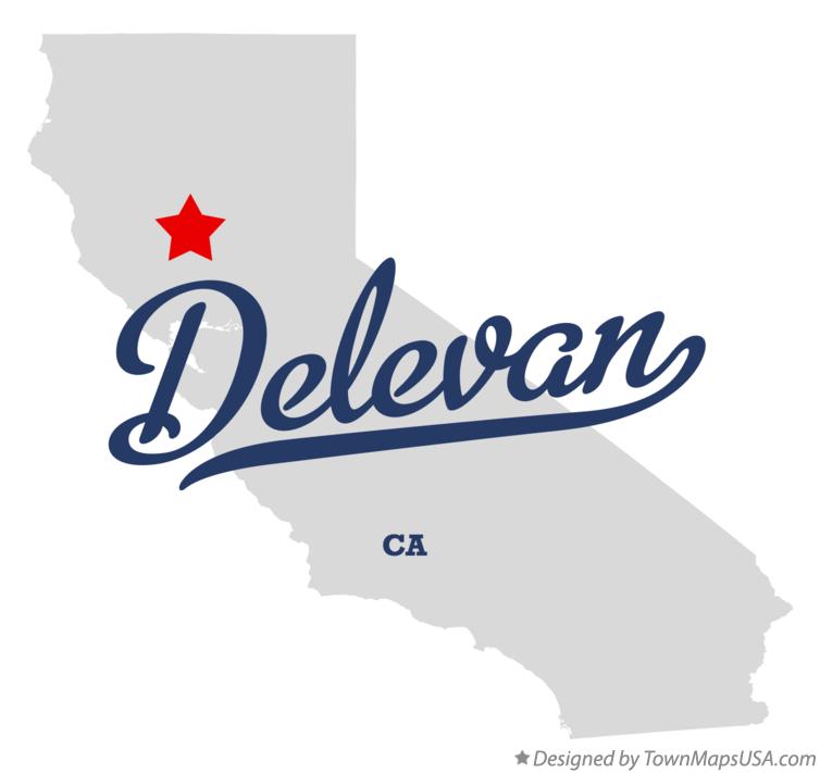 Map of Delevan California CA