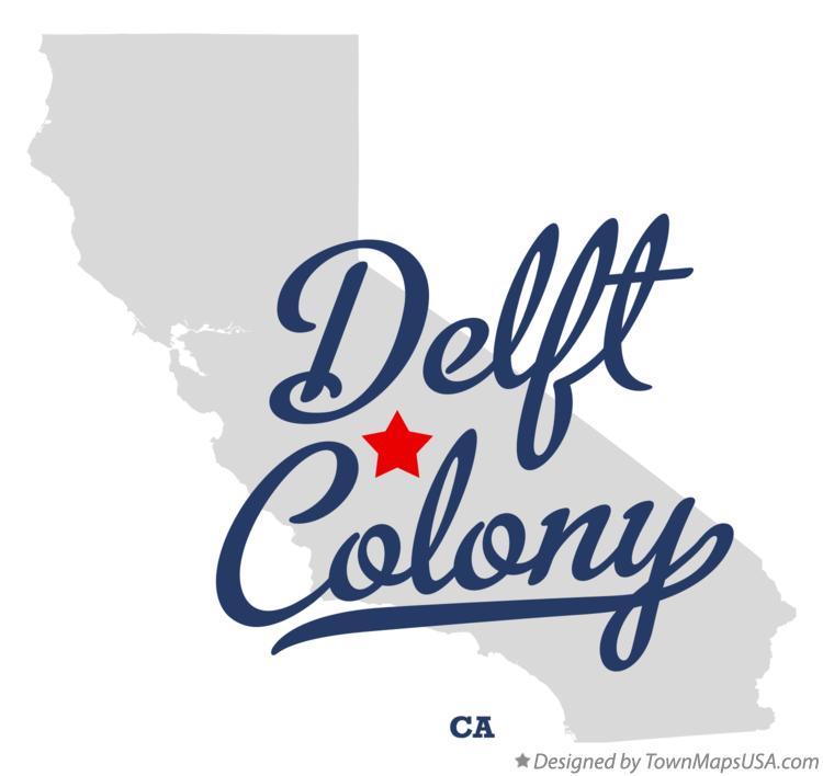 Map of Delft Colony California CA