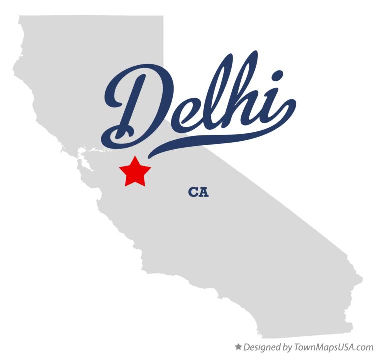 Map of Delhi California CA