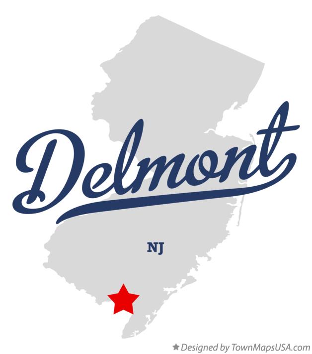 Map of Delmont New Jersey NJ