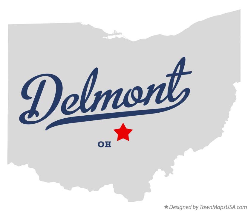 Map of Delmont Ohio OH