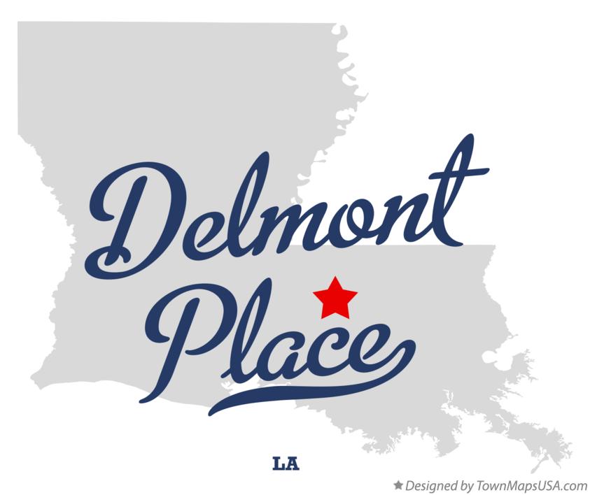 Map of Delmont Place Louisiana LA