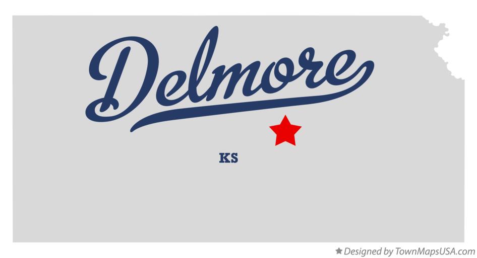 Map of Delmore Kansas KS