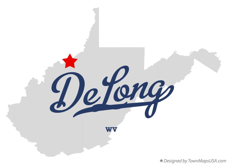 Map of DeLong West Virginia WV