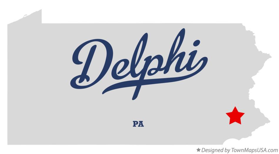 Map of Delphi Pennsylvania PA