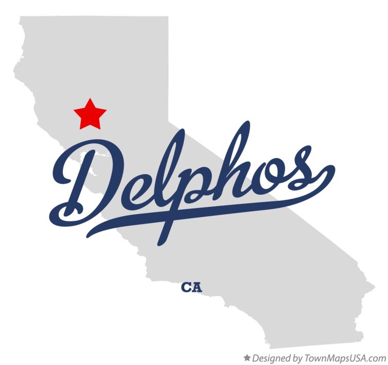 Map of Delphos California CA