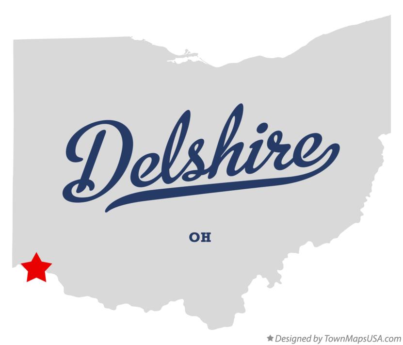 Map of Delshire Ohio OH