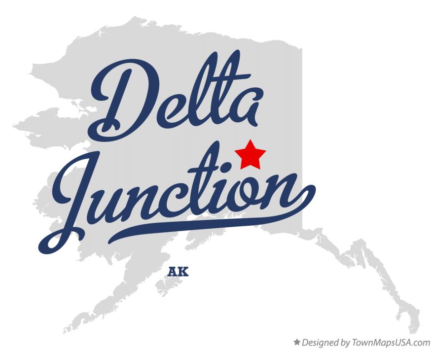 Map of Delta Junction Alaska AK