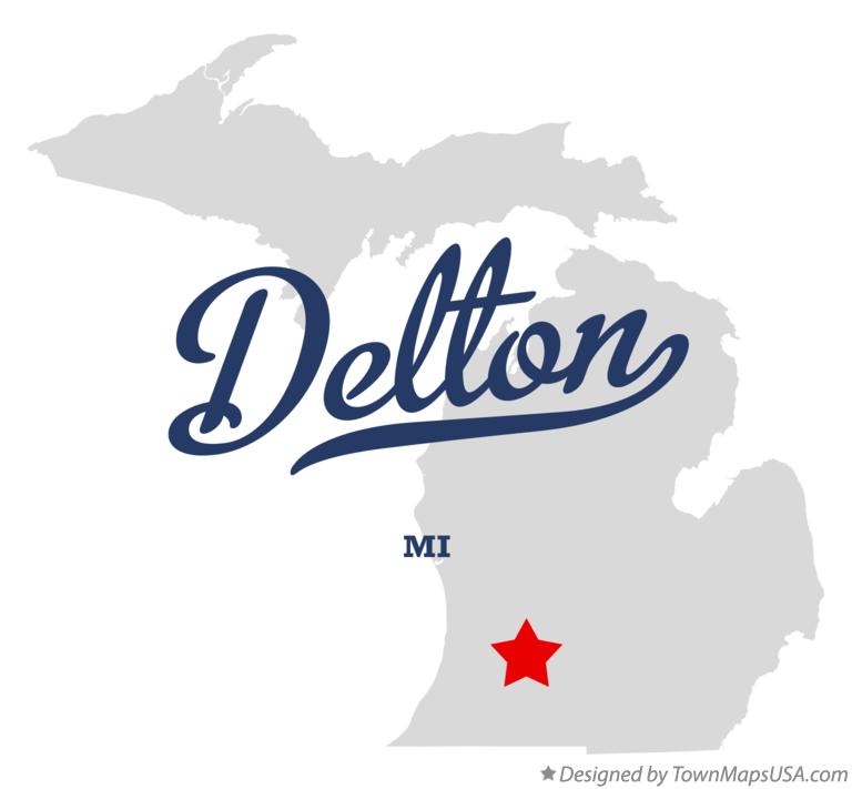 Map of Delton Michigan MI