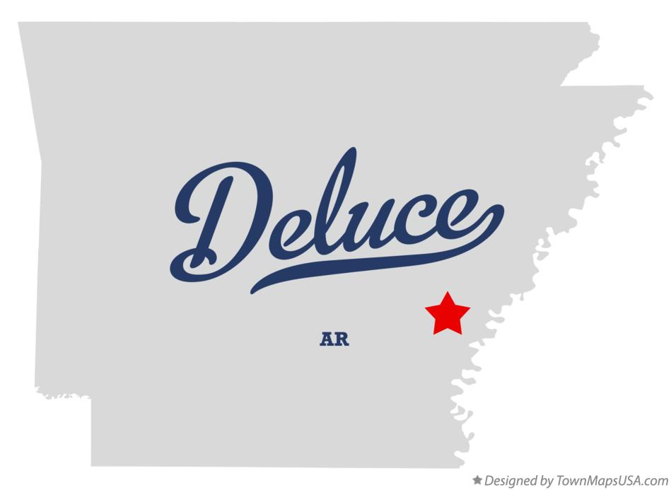 Map of Deluce Arkansas AR