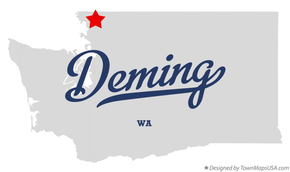 Map of Deming Washington WA