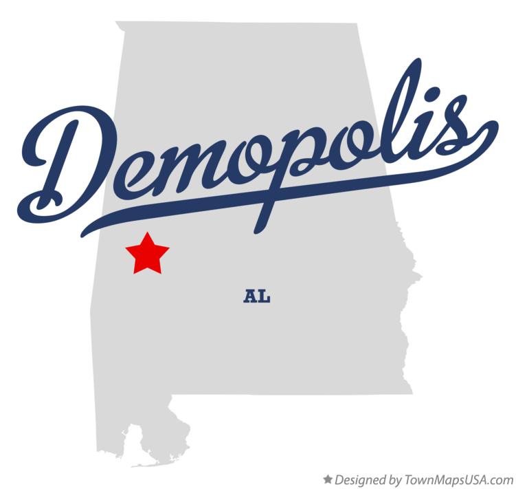 Map of Demopolis Alabama AL