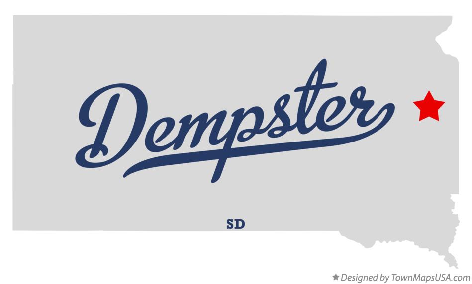 Map of Dempster South Dakota SD