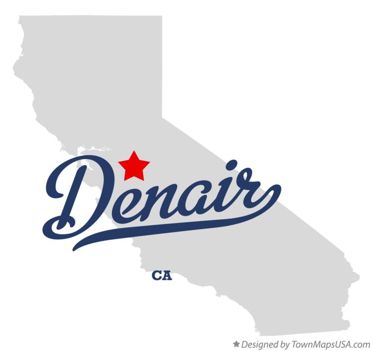 Map of Denair California CA