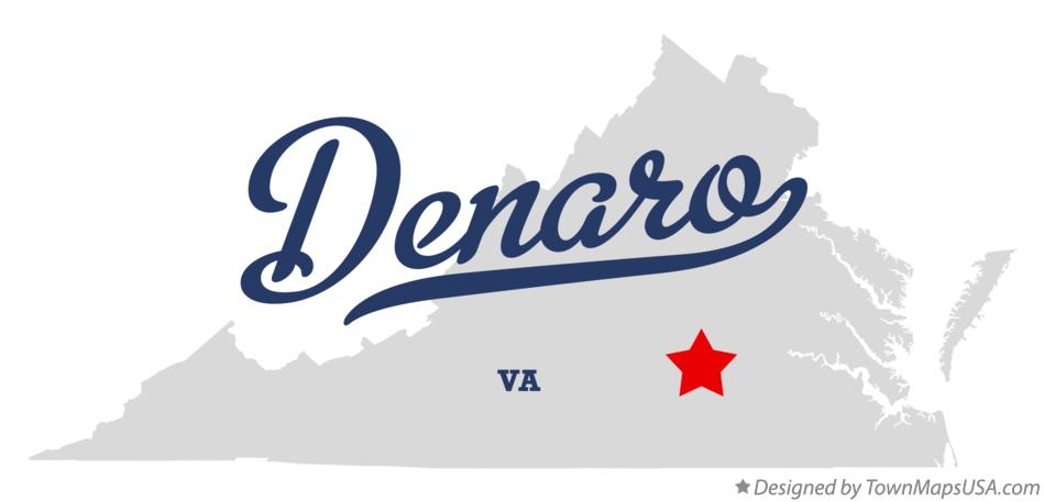 Map of Denaro Virginia VA