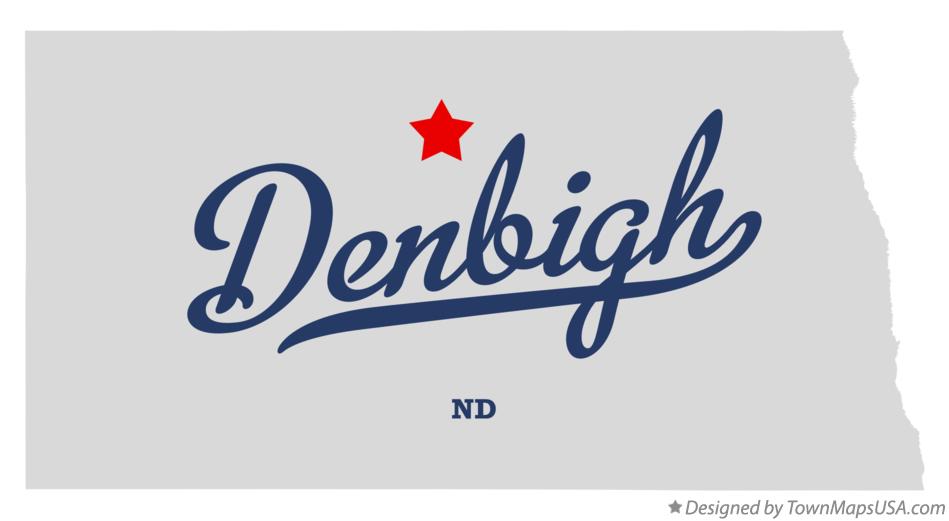 Map of Denbigh North Dakota ND