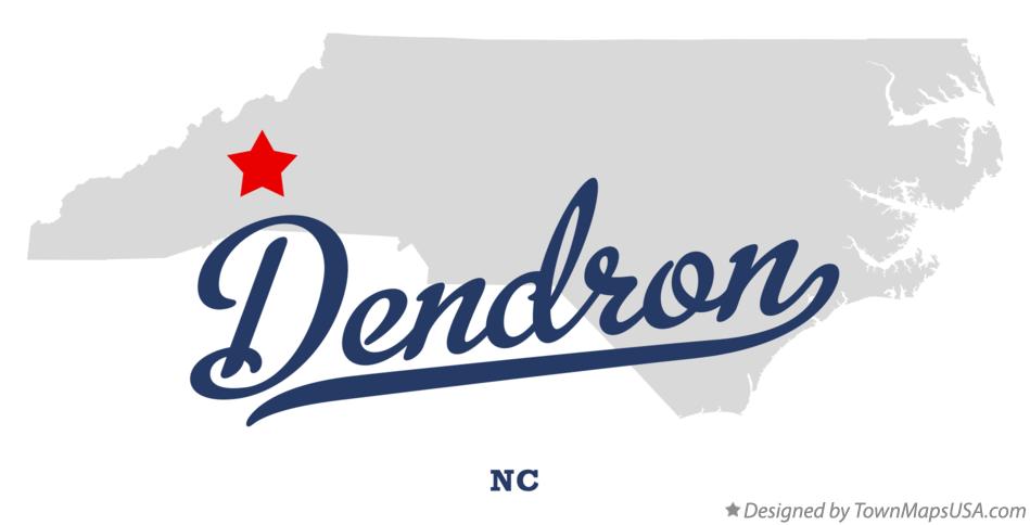 Map of Dendron North Carolina NC