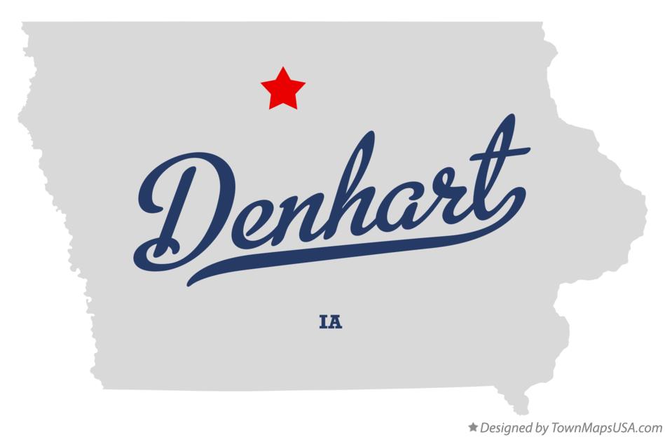 Map of Denhart Iowa IA