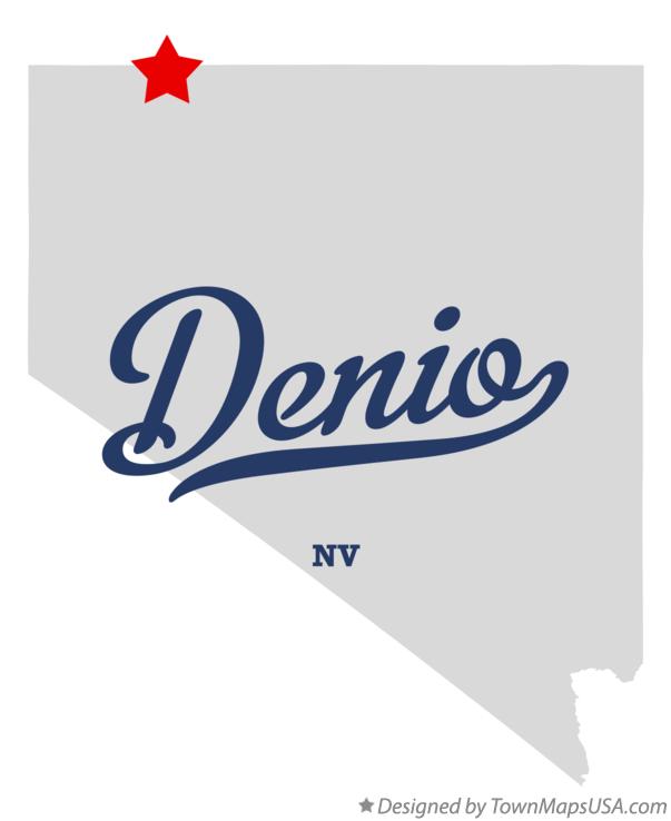 Map of Denio Nevada NV