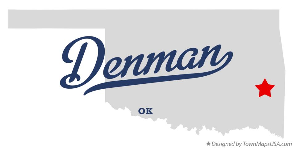 Map of Denman Oklahoma OK