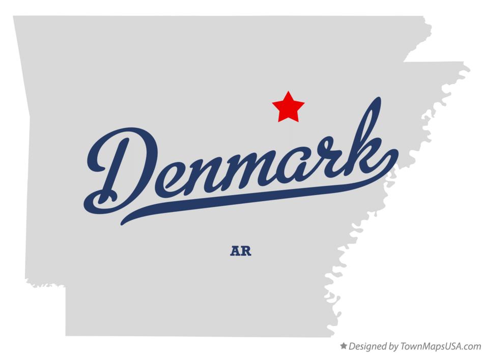 Map of Denmark Arkansas AR
