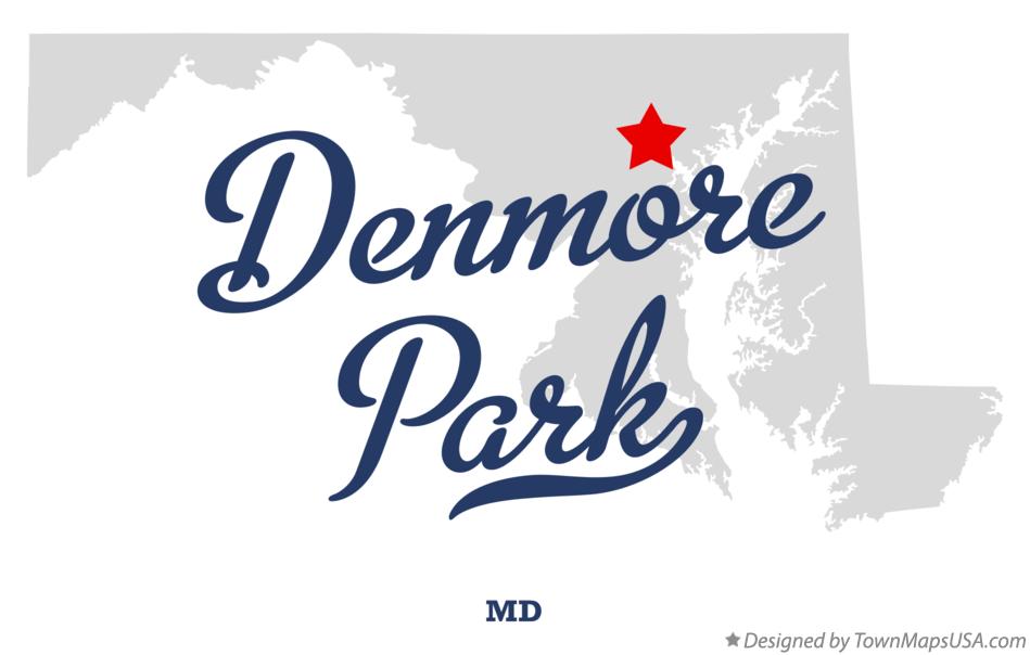 Map of Denmore Park Maryland MD