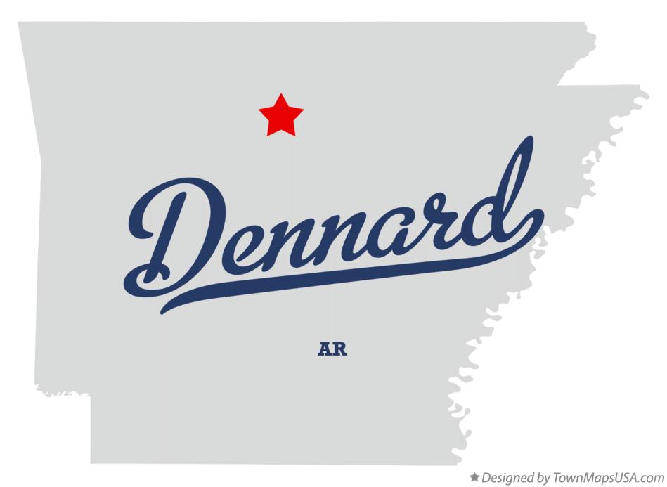 Map of Dennard Arkansas AR