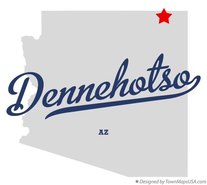 Map of Dennehotso Arizona AZ