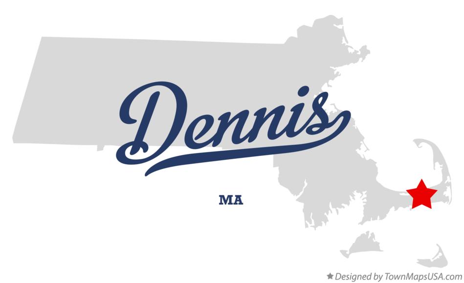 Map of Dennis Massachusetts MA